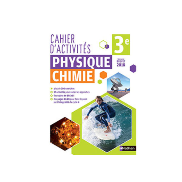 Cahier d'activités physique chimie 3e 2018