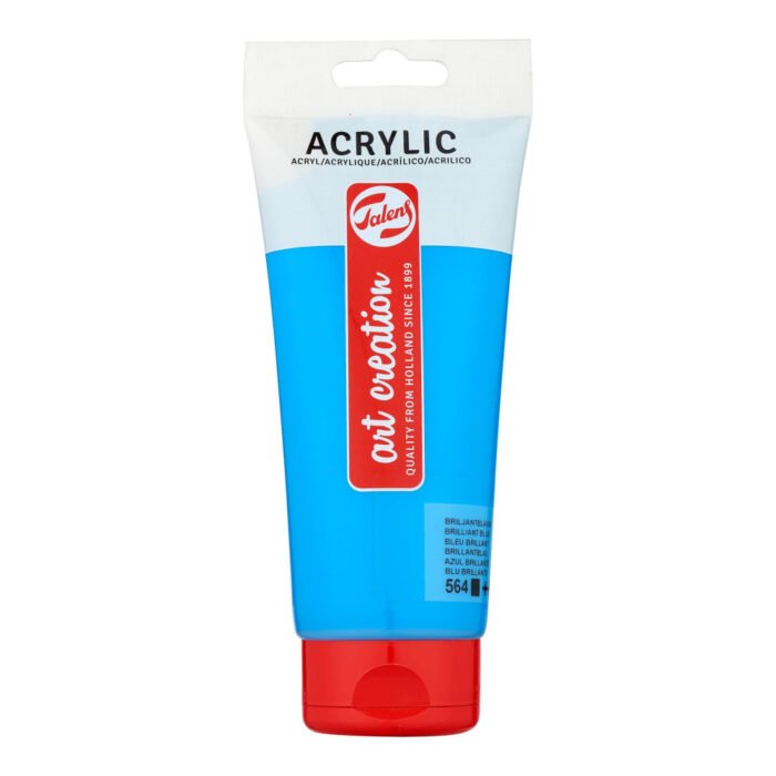 Peinture acrylique en tube - Talens Art Creation - Bleu Brillant, 200 ml