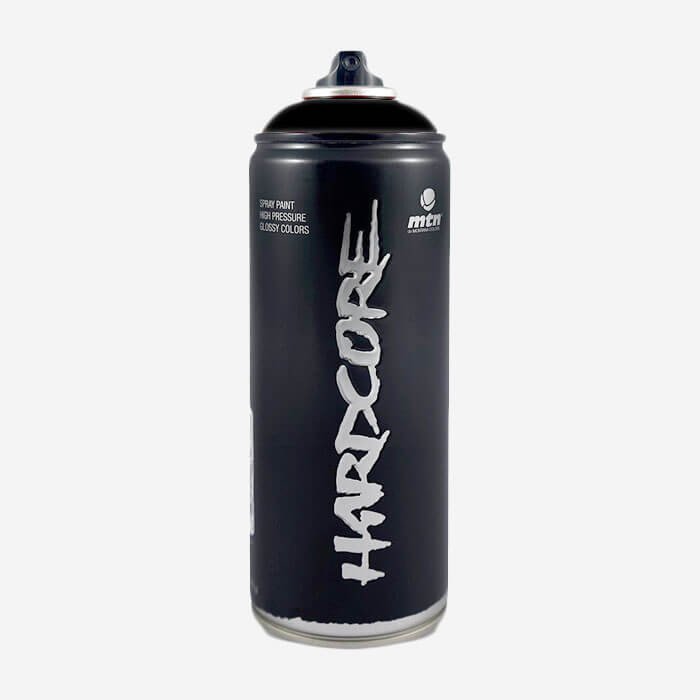 Bombe de peinture - Noir - RV-9011 - Hardcore MTN - 400ml
