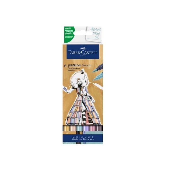 Set de 6 Marqueurs Goldfaber Sketch Fashion