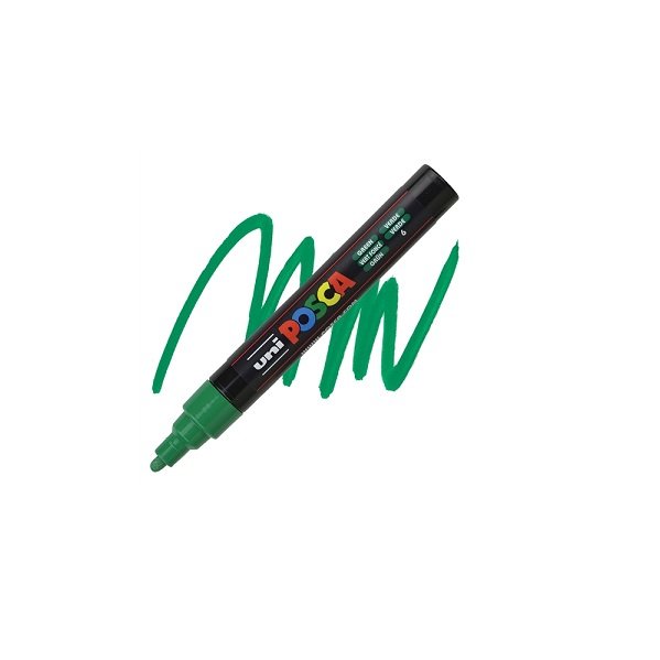 Marqueur Posca PC-5M vert foncé | pointe moyenne conique