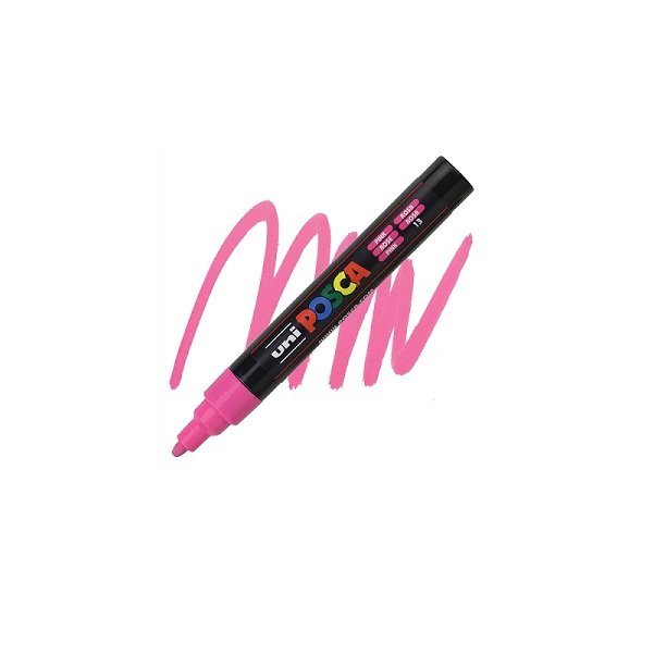 Marqueur Posca PC-5M rose | pointe moyenne conique