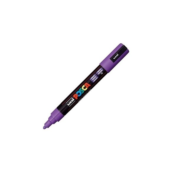 Marqueur Posca PC-5M violet | pointe moyenne conique