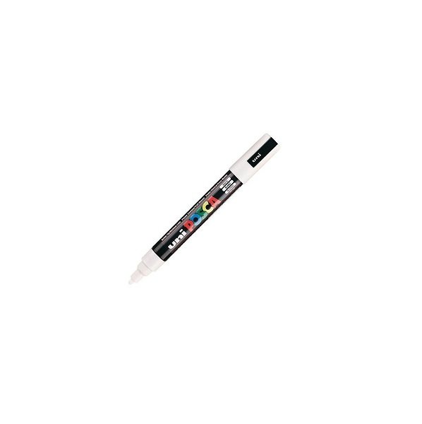 Marqueur Posca - Pointe conique moyenne - Blanc - PC5M