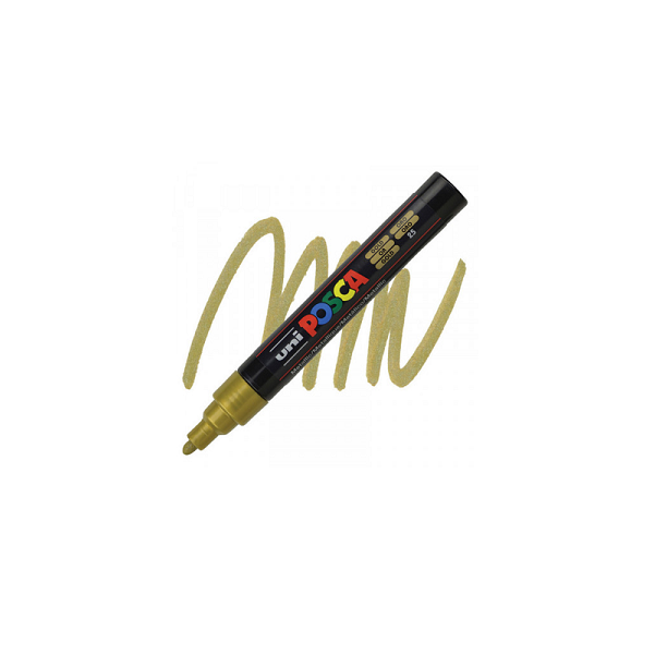 Marqueur peinture Posca 2,5 mm pointe moyenne 5 m or