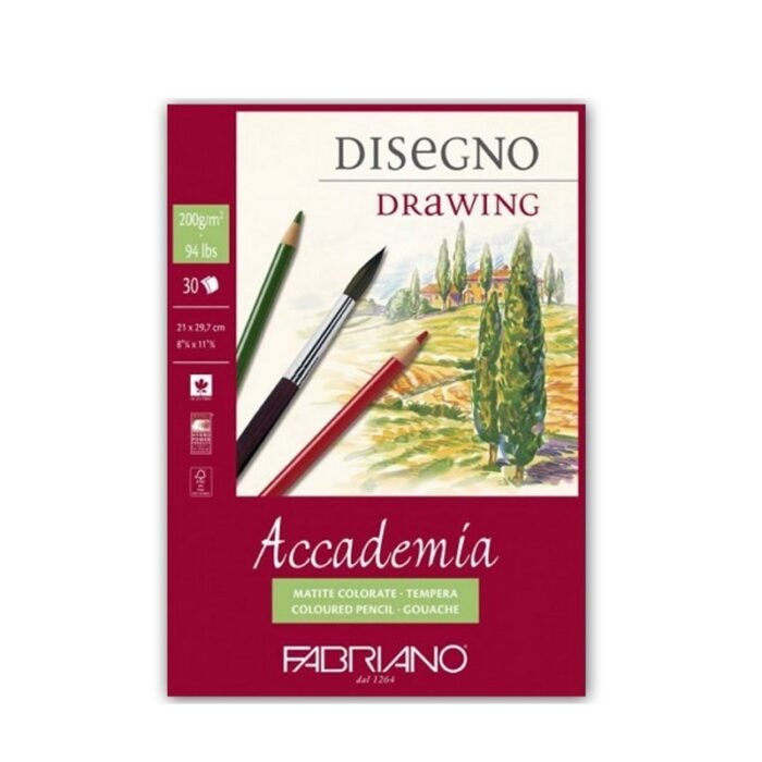 Bloc à Dessin 30 Feuilles Academia A3 200G