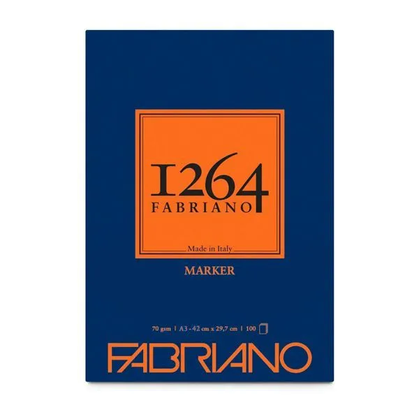 Fabriano : 1264 Series : Marker Pad : 70gsm : 100 sheets : A3