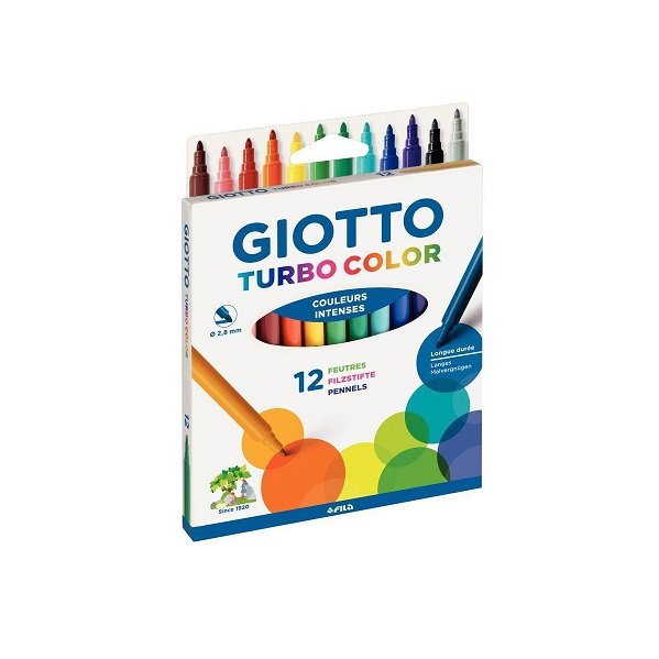Étui de 12 feutres GIOTTO Turbo Color