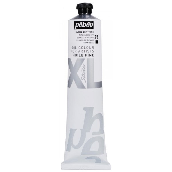 Tube de peinture à l'huile - Fine - Blanc de Titane - 200ml - Pébéo