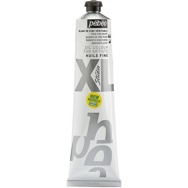 Tube de peinture à l'huile - Fine - Blanc de Zinc véritable - 200ml - Pébéo