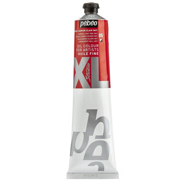 Tube de peinture à l'huile - Fine - Rouge cadmium clair imitation - 200ml - Pébéo