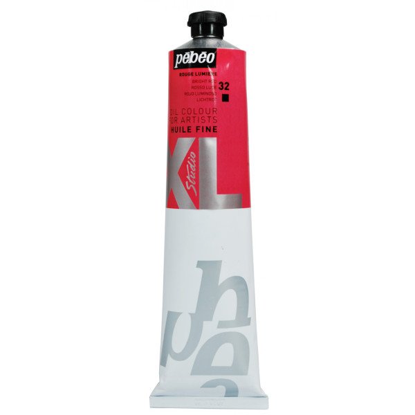 Tube de peinture à l'huile - Fine - Rouge lumière - 200ml - Pébéo