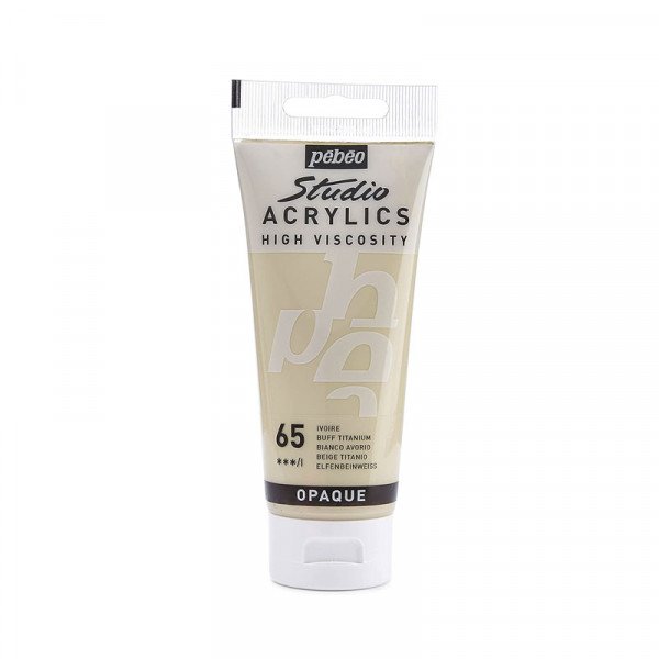 Tube de peinture acrylique - Ivoire - Pébéo - Studio - 100 ml