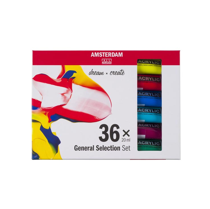 Set Peinture Acrylique de 36 tubes - Amsterdam